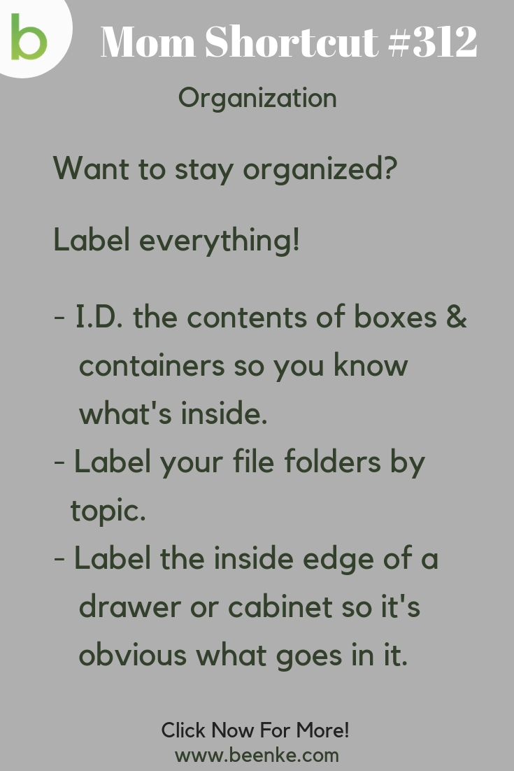 organizing tips